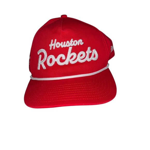 New Era Other - Men's Houston Rockets New Era Red Team Text Golfer Snapback Hat